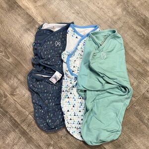 Swaddle Me swaddles - Blue and Green